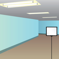 Information plaque hallway