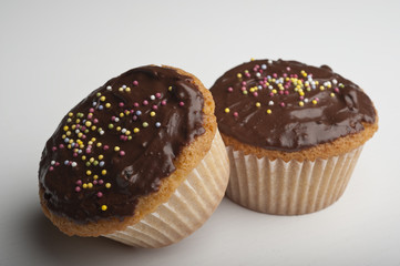  Muffins with chocolate