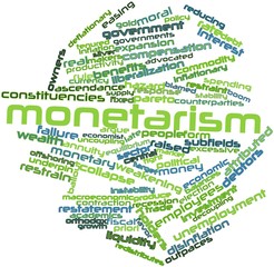 Word cloud for Monetarism