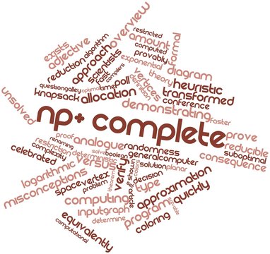 Word cloud for NP-complete