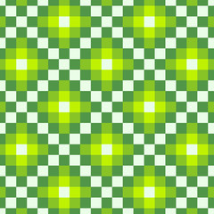 Seamless lime green square pattern background in vector