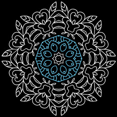 Ornamental round lace pattern