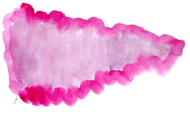 pink spot watercolor hand isolated stain raster illustration wal