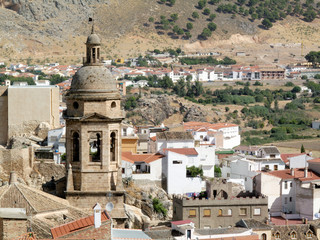 Spanish church tower in Loja