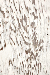 closeup of weathered board with white paint