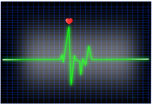 EKG mit Herz