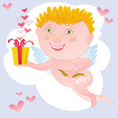 Cupid With Gift.