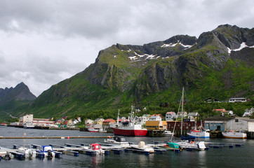 Andenes pier, Gryllefjord, ferry to Lofoten Islands