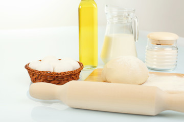 Different products to make bread