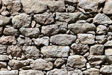 Natural pattern of a stone wall