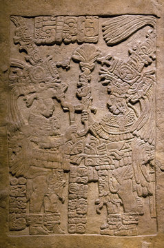 Ancient Mayan stone carving