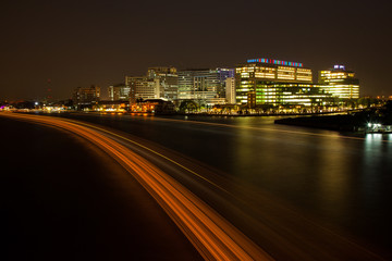 Hospital and rivers.