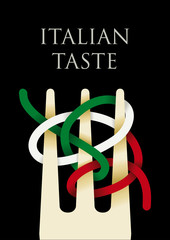 Italian taste cover black