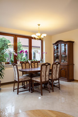 Bright dining room