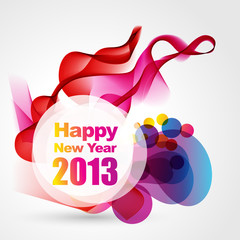 shiny colorful new year design