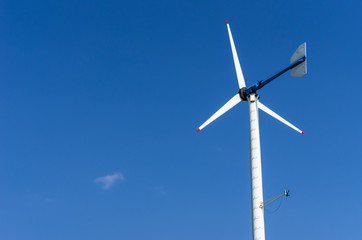 Wind energy turbines.