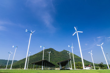 Wind energy turbines.
