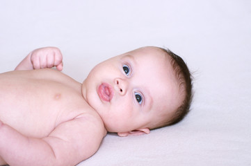 Portrait of the three-months baby