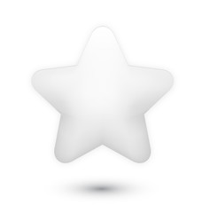 Obraz premium 3D silver star