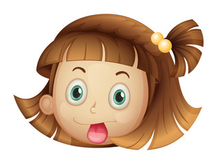 A face of a girl