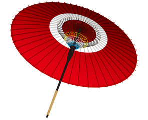 赤の和傘 © hiro