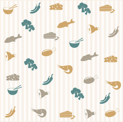 Food seamless pattern