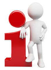 3D white people. Info icon