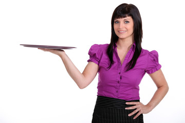 portrait of a waitress