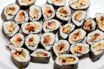 sushi isolated on white background