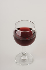 Glass of red wine