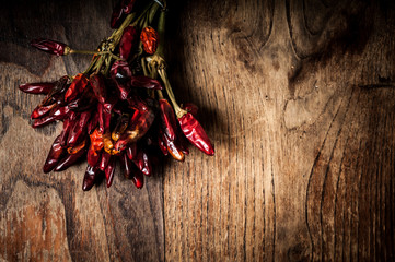 dried hot red chilies