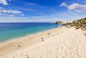 Strand und Altstadt, Morro Jable, Fuerteventura