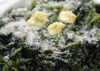 Spinaci al burro - Spinach with butter - 47900484
