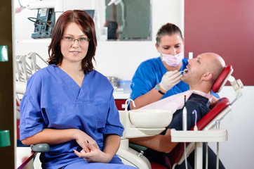 Obraz premium Dentist