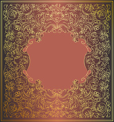 Dark red pattern. Decorative ornament. Vector background