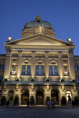 Fototapeta na wymiar Bundeshauser, Swiss Federal Assembly, Bern, Switzerland