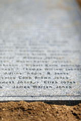 Jonestown Massacre Memorial, Oakland, California, USA