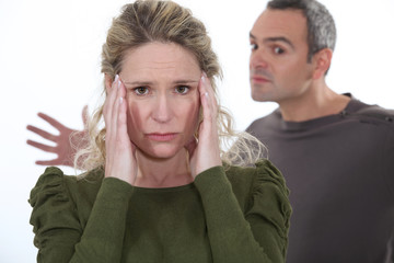 violent couple dispute