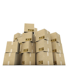 cardboard boxes