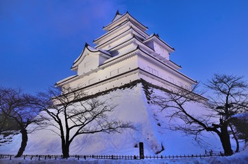 Fototapeta premium 宵に輝く天守閣