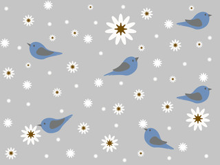 The birds and flowers