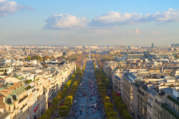 Fototapeta premium The Avenue des Champs-Elysees, Paris