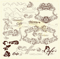 Calligraphic design elements and page decorations