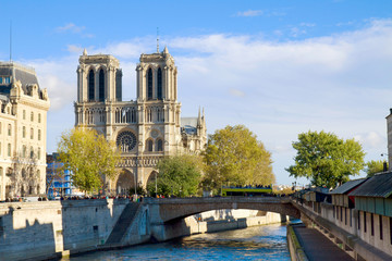Fototapeta na wymiar Katedra Notre Dame Kościół, Paryż, Francja