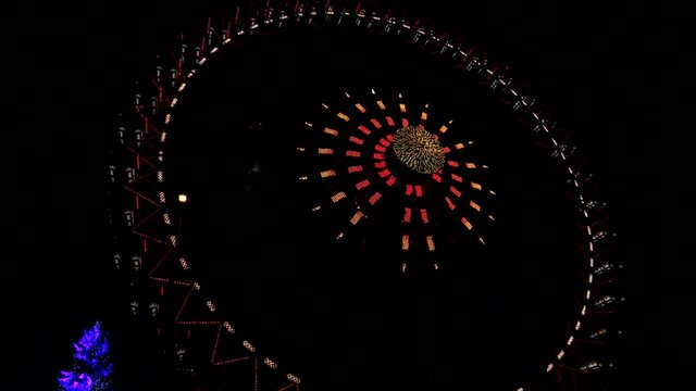 Beleuchtung am Riesenrad