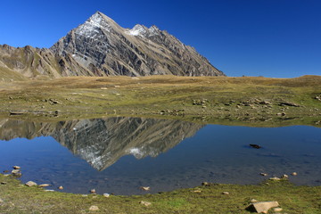 glacial lake above Val Veny