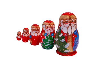 Christmas Matryoshka Dolls