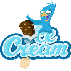 Penguin with Ice Cream