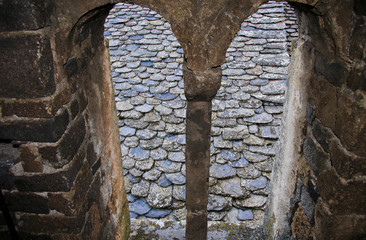 Naklejka premium Sant Climent de Taüll bellfry window