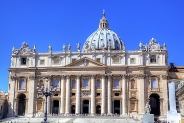 Fototapeta na wymiar Saint Peters Basilica. Roma (Rome), Italy